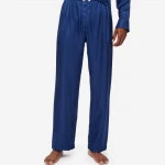 Derek Rose Zijde Pyjama | Marine Gestreept | www.pietkoopmans.nl
