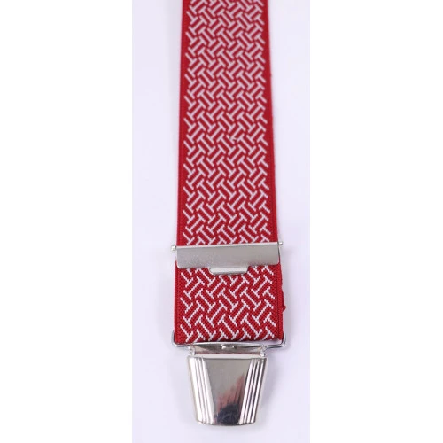 Bretels | Rood Wit Print