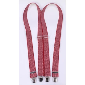 Bretels | Rood Wit Print