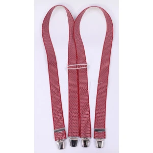 Bretels | Rood Wit Print