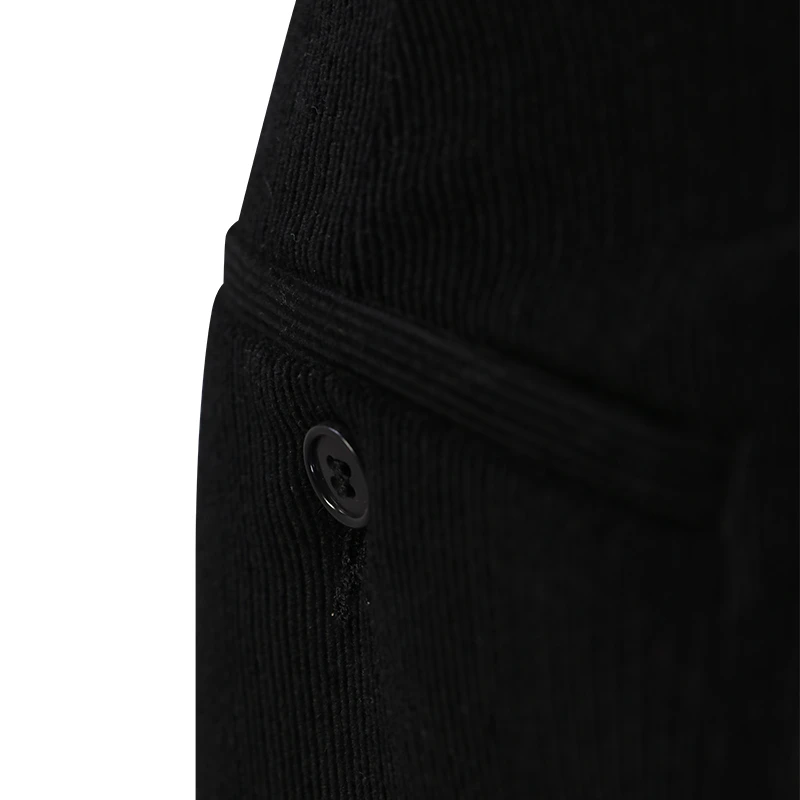 Duke Ribcord Corduroy Broek | Fijn Zwart | www.pietkoopmans.nl