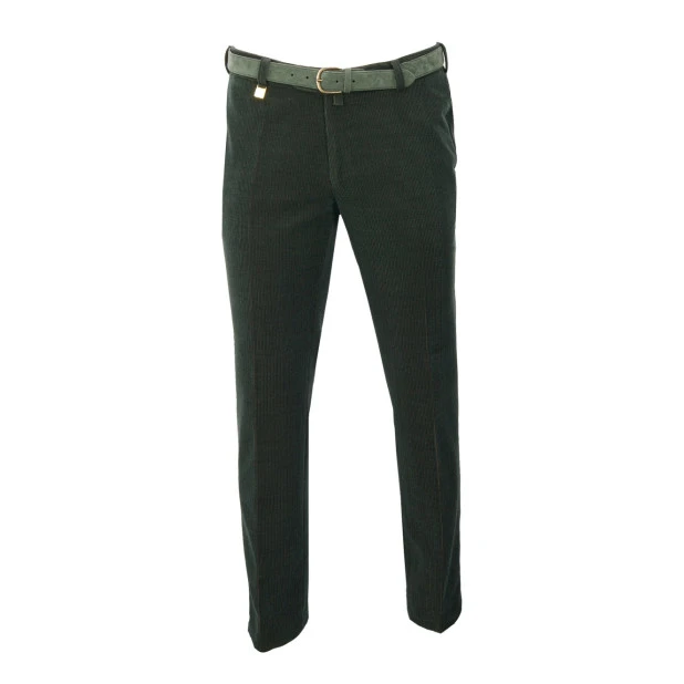 Duke Corduroy Broek | Groen | www.pietkoopmans.nl