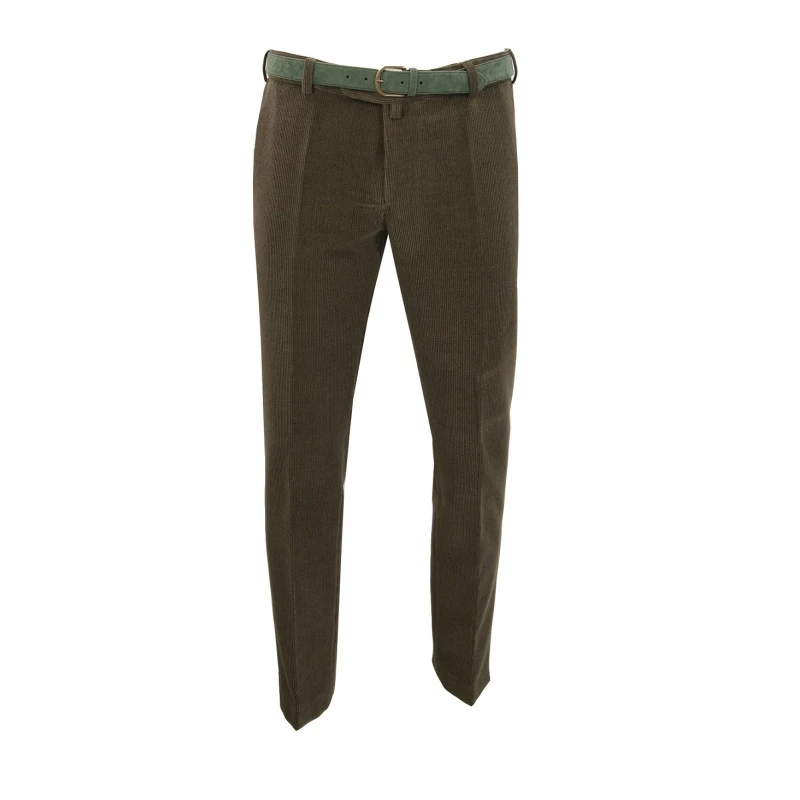 Duke Corduroy Broek | Donker Olijf | www.pietkoopmans.nl
