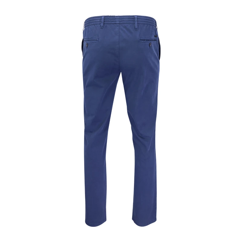 Elastische Taille Broek  | Meppel Donkerblauw | www.pietkoopmans.nl