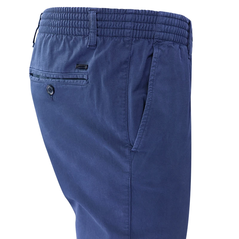Elastische Taille Broek  | Meppel Donkerblauw | www.pietkoopmans.nl