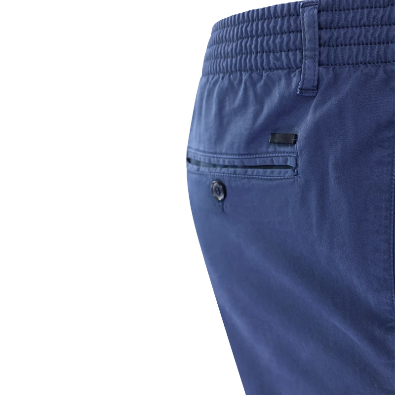 Elastische Taille Broek  | Meppel Donkerblauw | www.pietkoopmans.nl
