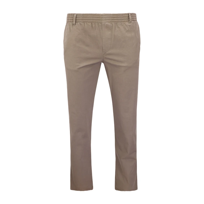 Elastische Taille Broek  | Meppel Taupe | www.pietkoopmans.nl