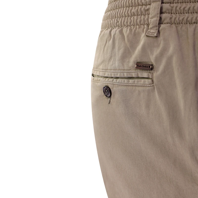 Elastische Taille Broek  | Meppel Taupe | www.pietkoopmans.nl