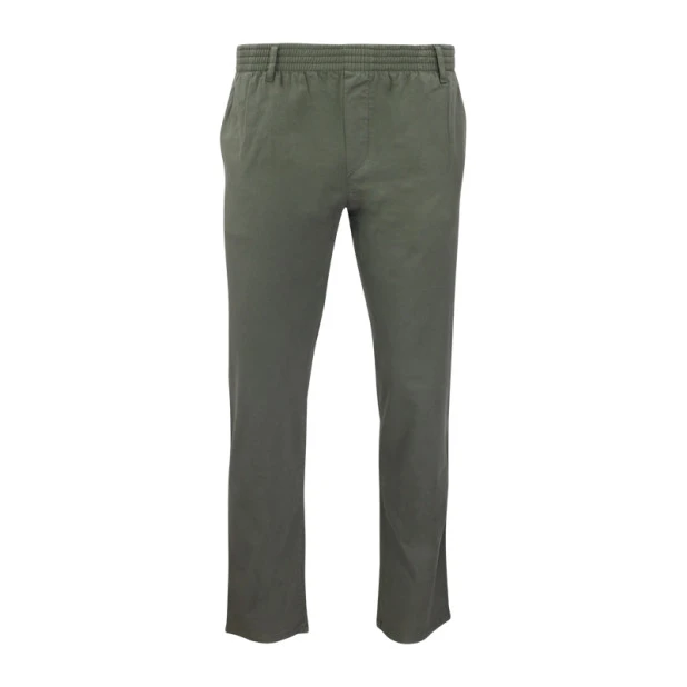 Elastische Taille Broek  | Meppel Khaki | www.pietkoopmans.nl
