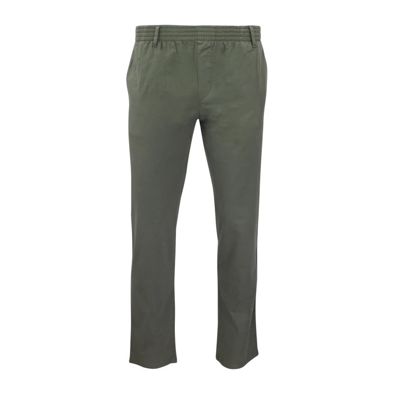 Elastische Taille Broek  | Meppel Khaki | www.pietkoopmans.nl