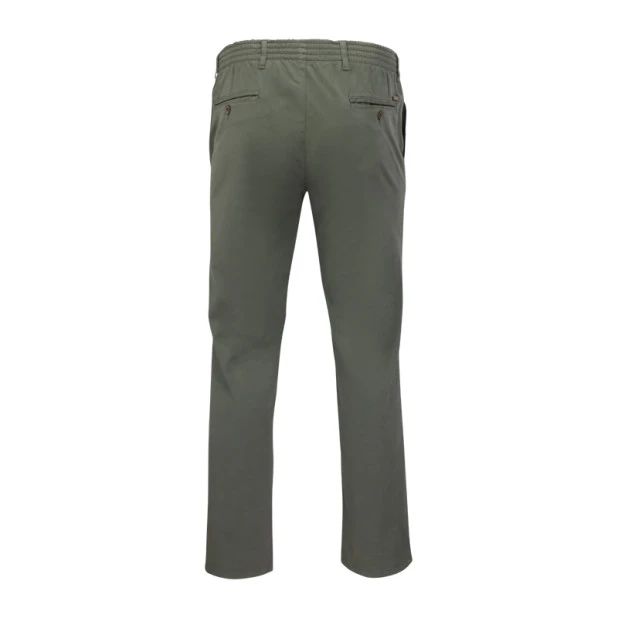 Elastische Taille Broek  | Meppel Khaki | www.pietkoopmans.nl