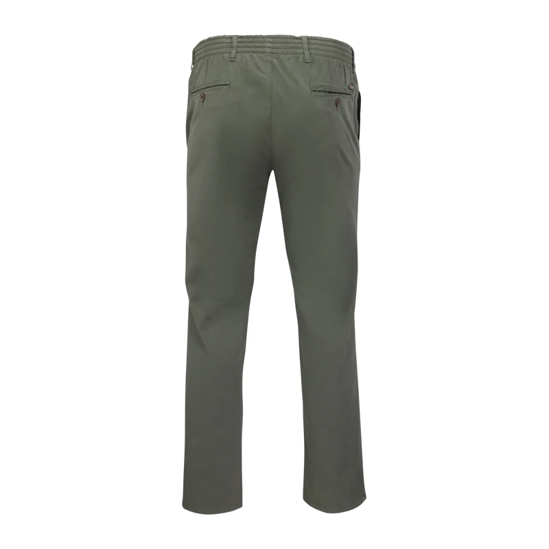 Elastische Taille Broek  | Meppel Khaki | www.pietkoopmans.nl