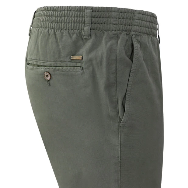 Elastische Taille Broek  | Meppel Khaki | www.pietkoopmans.nl