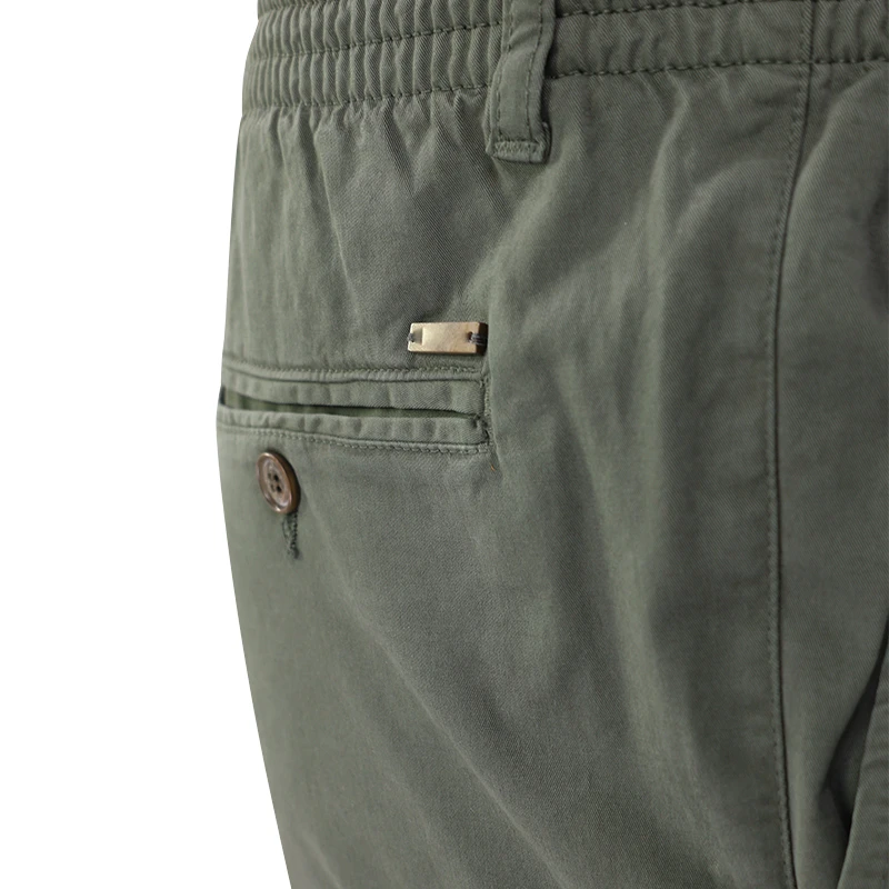 Elastische Taille Broek  | Meppel Khaki | www.pietkoopmans.nl