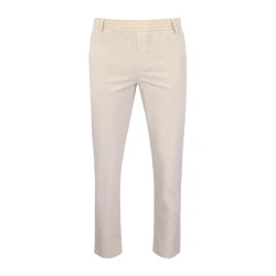 Elastische Taille Broek  | Meppel Beige
