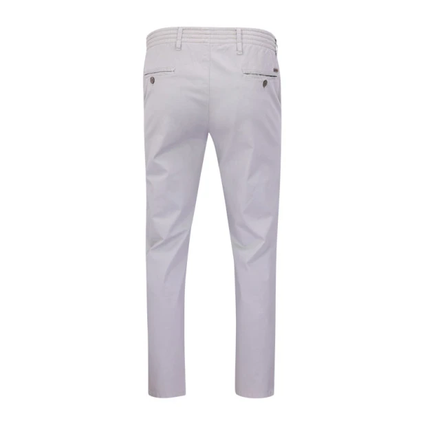 Elastische Taille Broek  | Meppel Lichtgrijs| www.pietkoopmans.nl