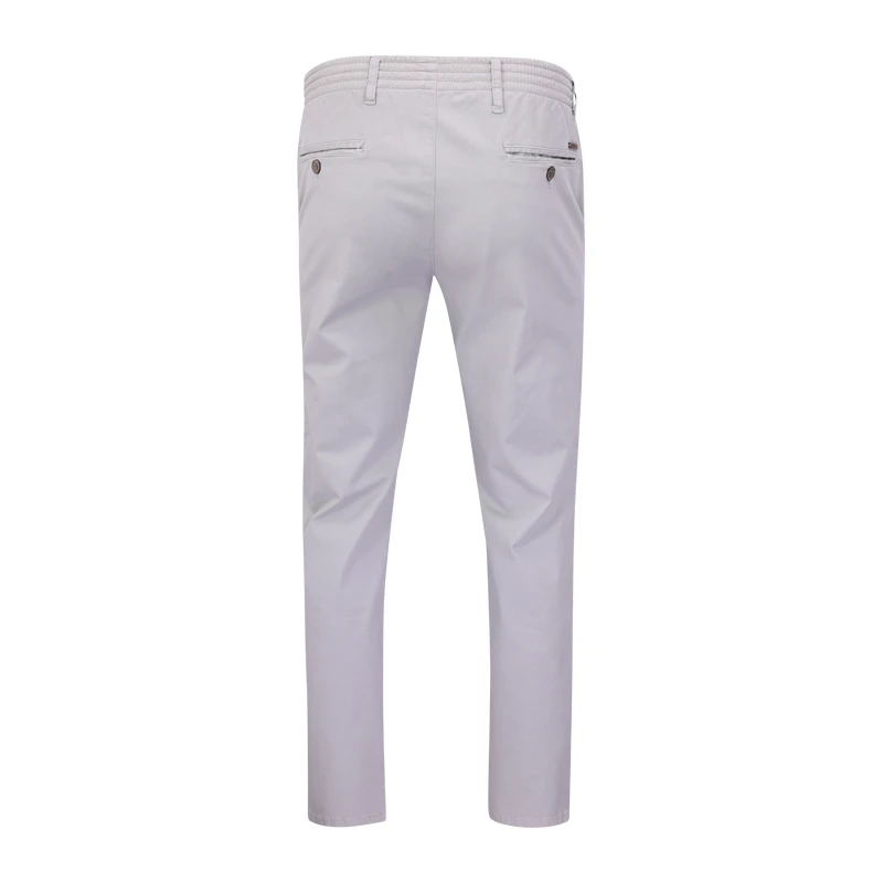 Elastische Taille Broek  | Meppel Lichtgrijs| www.pietkoopmans.nl