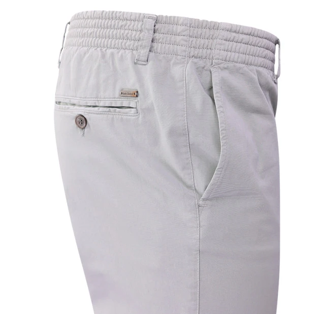 Elastische Taille Broek  | Meppel Lichtgrijs| www.pietkoopmans.nl
