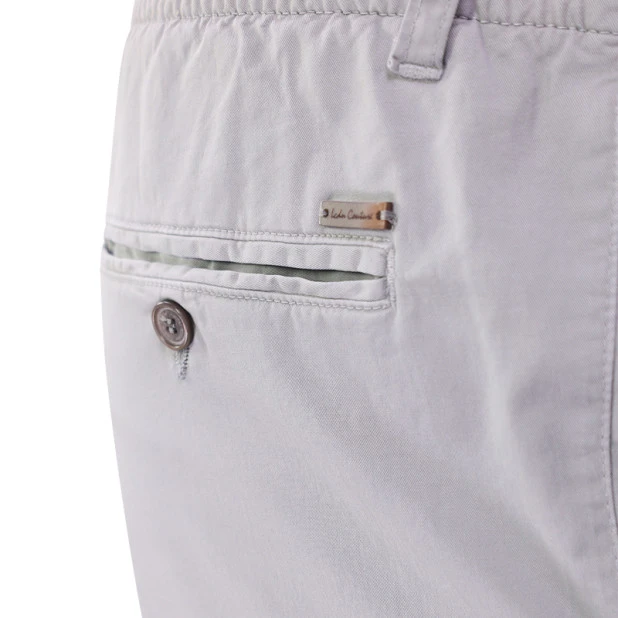 Elastische Taille Broek  | Meppel Lichtgrijs| www.pietkoopmans.nl