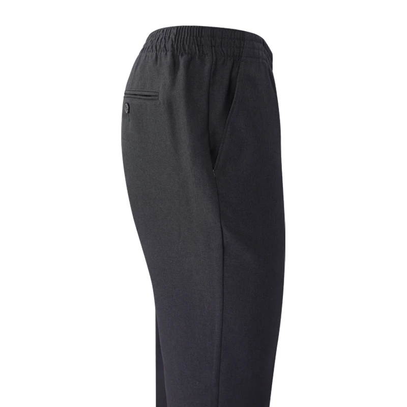 Elastische taille Pantalon Zonder Lus | Donkergrijs | www.pietkoopmans.nl