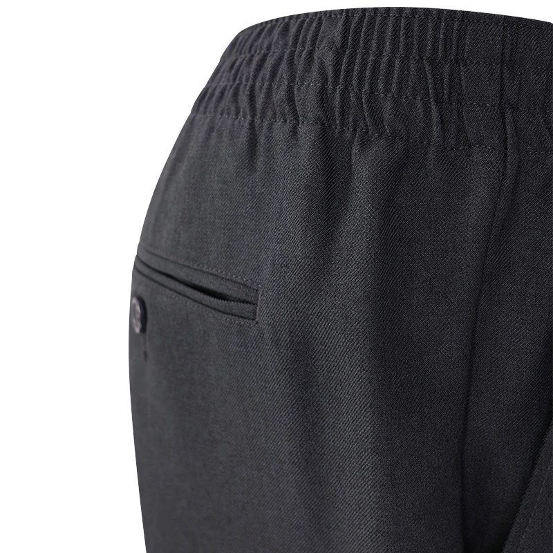 Elastische taille Pantalon Zonder Lus | Donkergrijs | www.pietkoopmans.nl