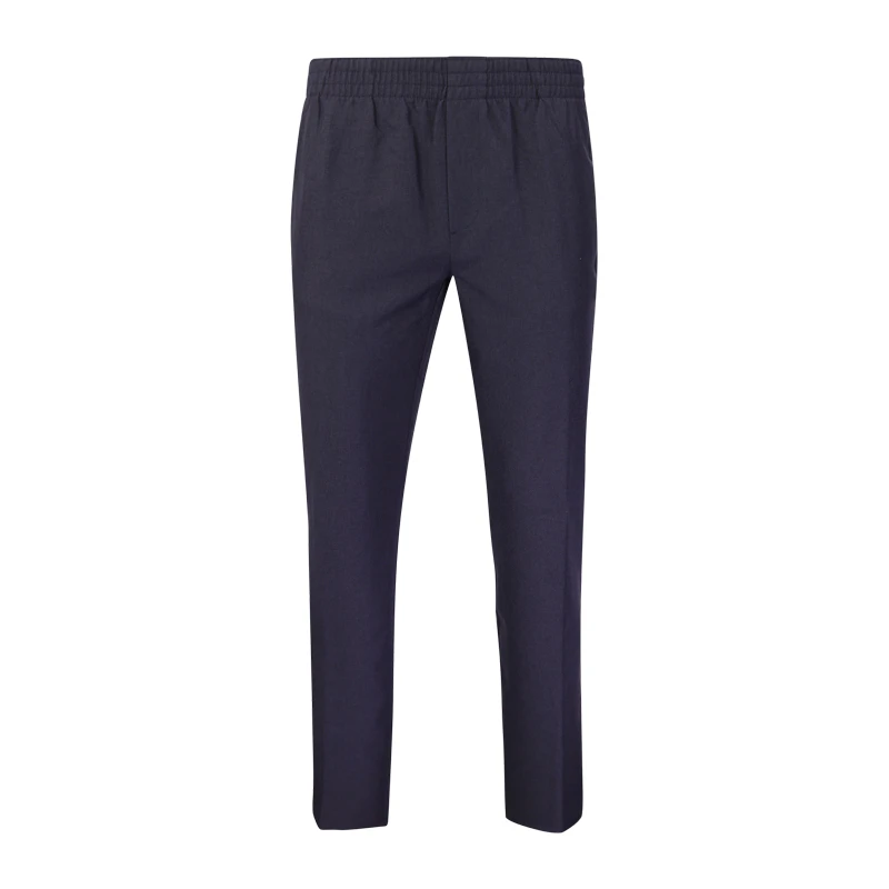 Elastische taille Pantalon Zonder Lus | Navy | www.pietkoopmans.nl