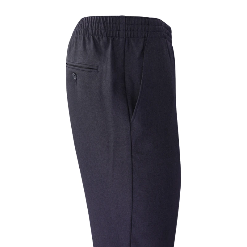 Elastische taille Pantalon Zonder Lus | Navy | www.pietkoopmans.nl