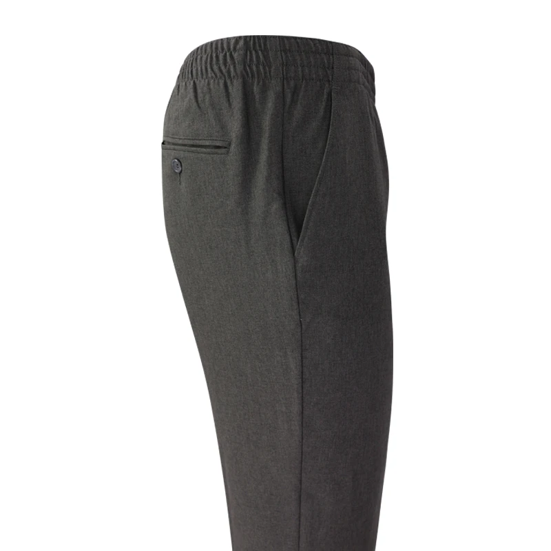 Elastische taille Pantalon Zonder Lus | Taupe | www.pietkoopmans.nl