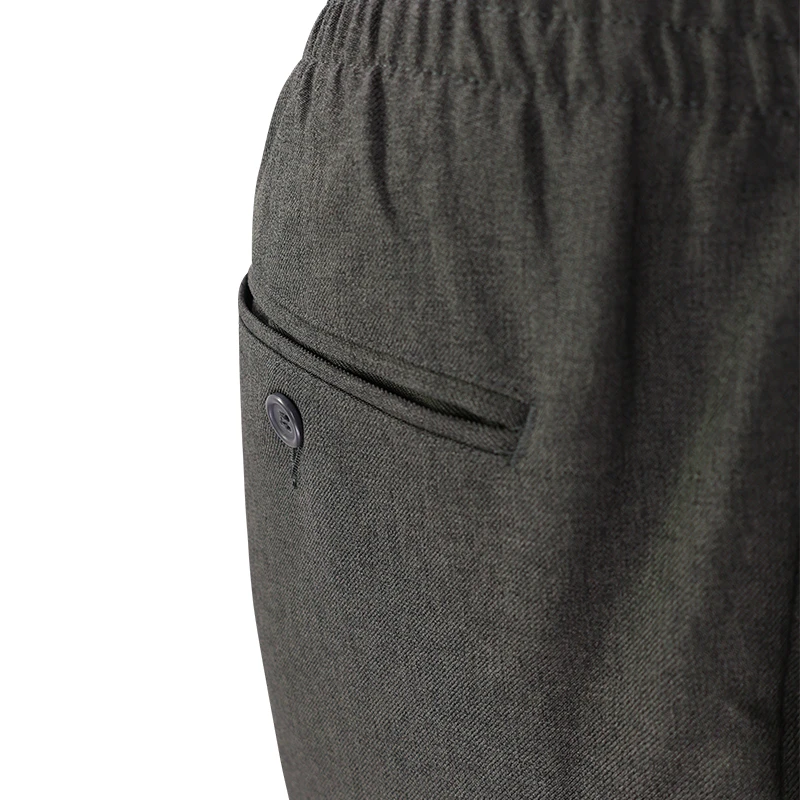 Elastische taille Pantalon Zonder Lus | Taupe | www.pietkoopmans.nl