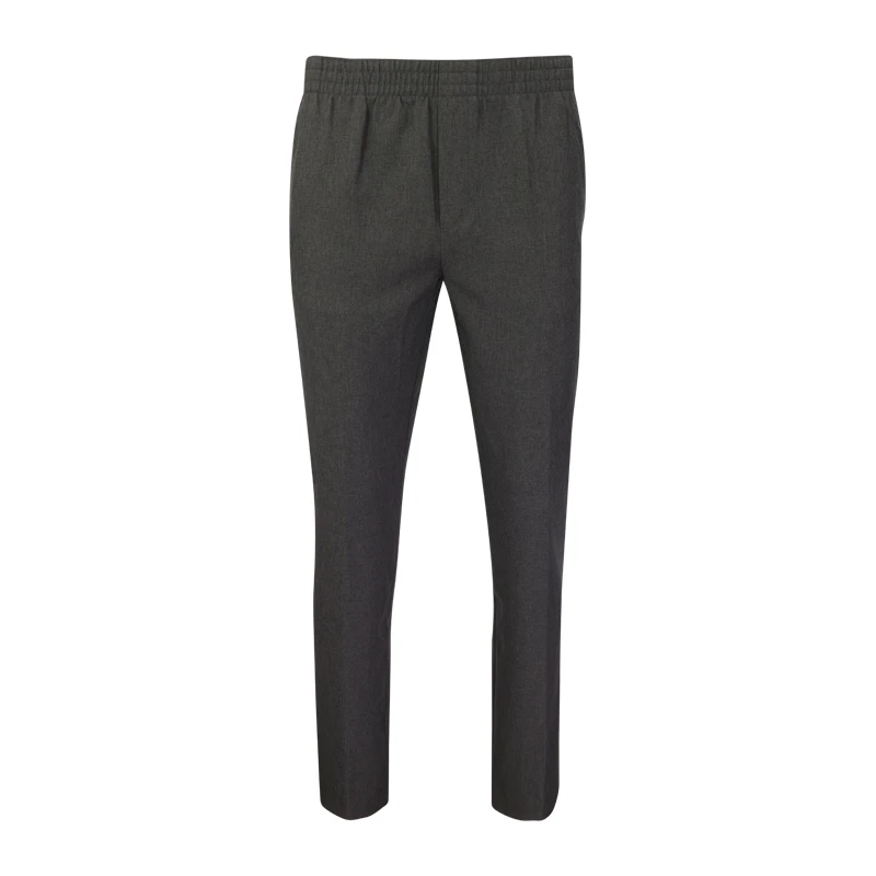 Elastische taille Pantalon Zonder Lus | Taupe | www.pietkoopmans.nl