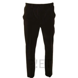 P!ET Elastische Taille Broek | Donkerbruin Corduroy