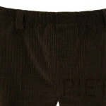 P!ET Elastische Taille Broek | Donkerbruin Corduroy
