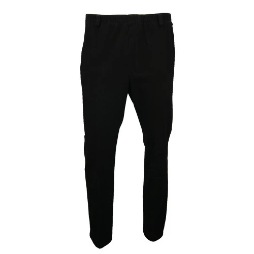 Piet Elastische Taille Broek | Extra Lang Tom Zwart | www.pietkoopmans.nl