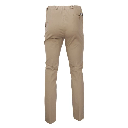 Piet Elastische Taille Broek | Dieren Camel | www.pietkoopmans.nl