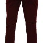 Piet Elastische Ribbroek | Extra Lang Haren Bordo | www.pietkoopmans.nl