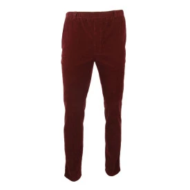 Piet Elastische Ribbroek | Extra Lang Haren Bordo