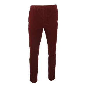 Piet Elastische Ribbroek | Extra Lang Haren Bordo