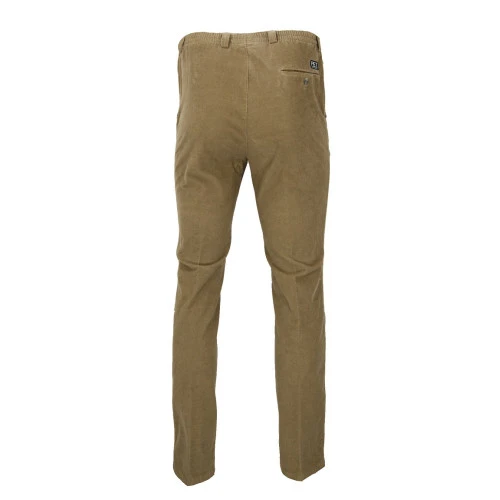 Piet Elastische Ribbroek | Extra Lang Haren Camel | www.pietkoopmans.nl