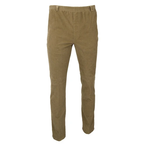 Piet Elastische Ribbroek | Extra Lang Haren Camel | www.pietkoopmans.nl