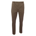 Elastische taille Pantalon Wol | Cognac | www.pietkoopmans.nl