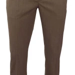 Elastische taille Pantalon Wol | Cognac | www.pietkoopmans.nl