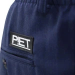 Elastische taille Pantalon Wol | Blauw | www.pietkoopmans.nl