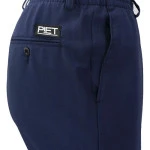 Elastische taille Pantalon Wol | Blauw | www.pietkoopmans.nl