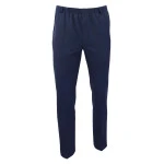 Elastische taille Pantalon Wol | Blauw | www.pietkoopmans.nl