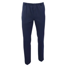 Elastische taille Pantalon Wol | Blauw