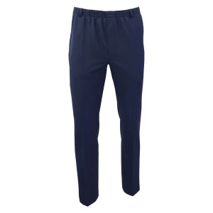 Elastische taille Pantalon Wol | Extra Lang Blauw