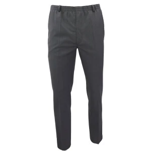 Elastische taille Pantalon Wol | Extra Lang Grijs