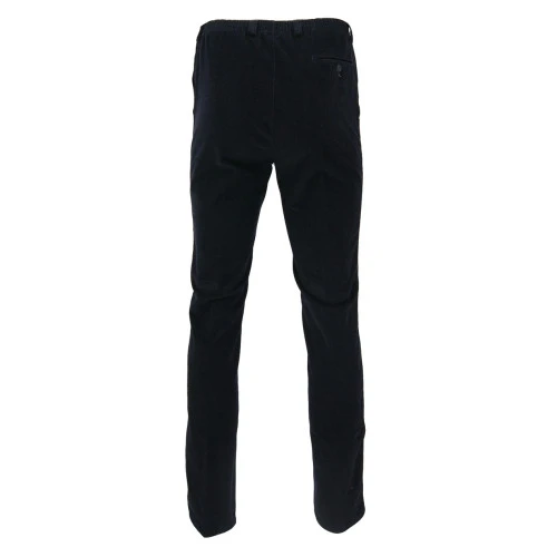 Piet Elastische Ribbroek | Extra Lang Haren Marine | www.pietkoopmans.nl