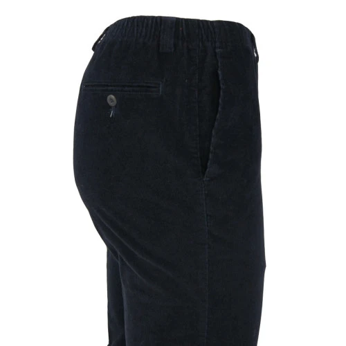 Piet Elastische Ribbroek | Extra Lang Haren Marine | www.pietkoopmans.nl