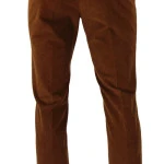 Piet Elastische Ribbroek | Extra Lang Haren Cognac | www.pietkoopmans.nl